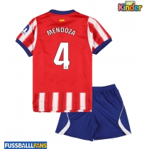 Atletico Madrid Rodrigo Mendoza #4 Heimtrikotsatz Kinder 2026-27 Kurzarm (+ Kurze Hosen)